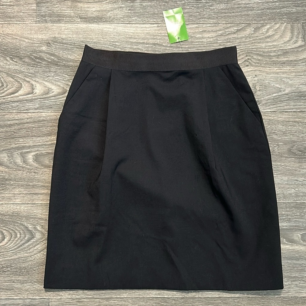 NWT Kate Spade New York Pencil Skirt Size 4 Bow Above Knee Black Preppy Classic